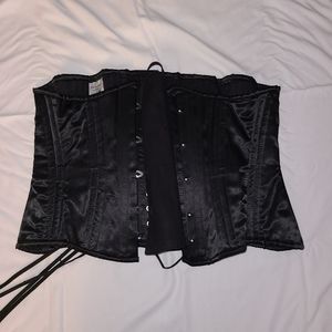 Orchard corset black steel boned corset sz 32